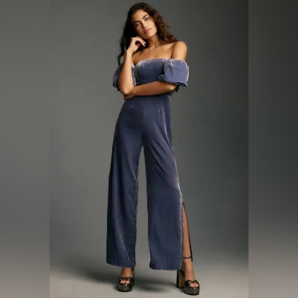 Anthropologie The Femme Velvet Jumpsuit - Picture 3 of 6
